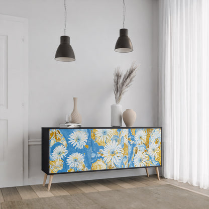 DAISY LUXE 3-dörrars skänk i svart finish