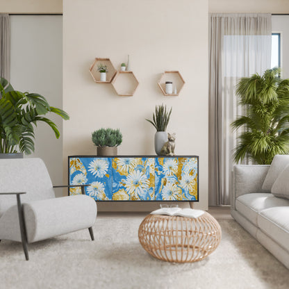 DAISY LUXE 3-dörrars skänk i svart finish