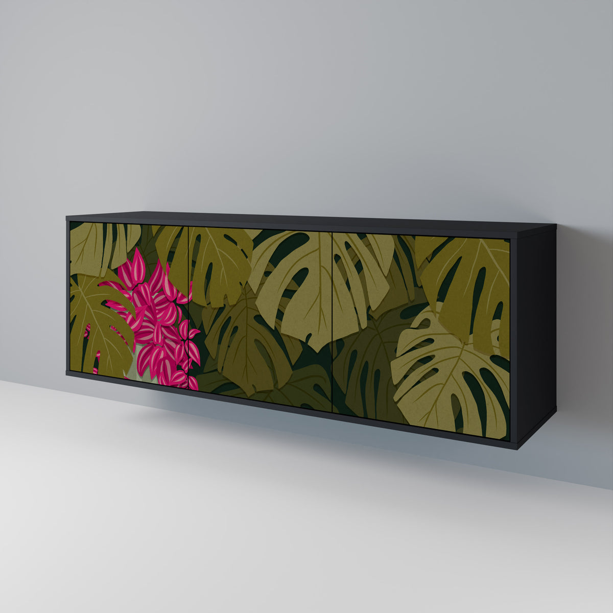 TROPICAL BEAUTY Skänk med tre dörrar