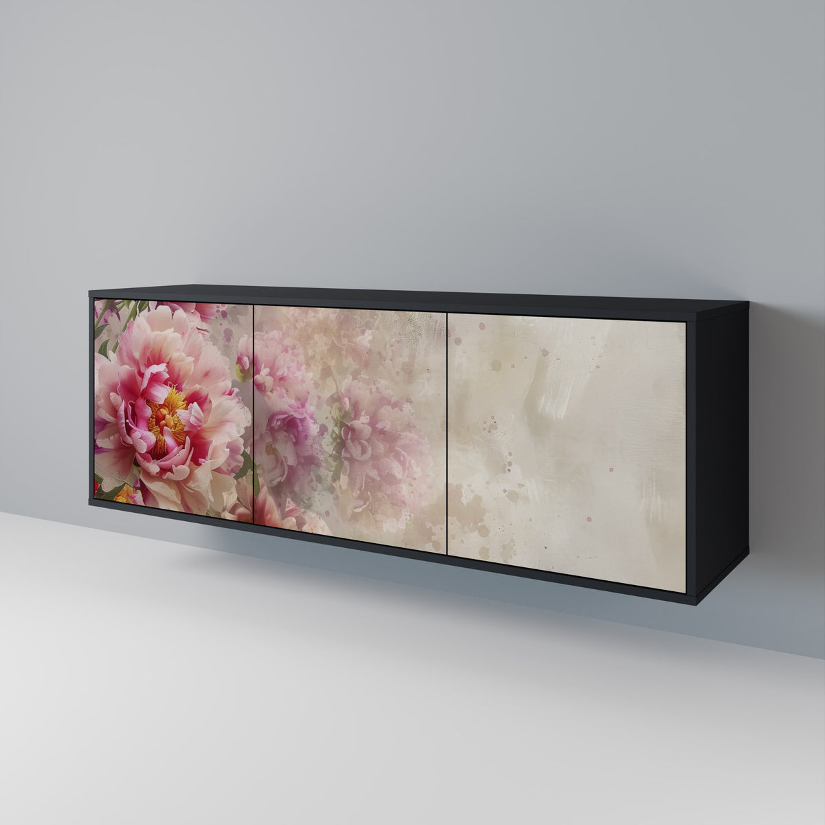 PEONY WHISPER Skänk med tre dörrar