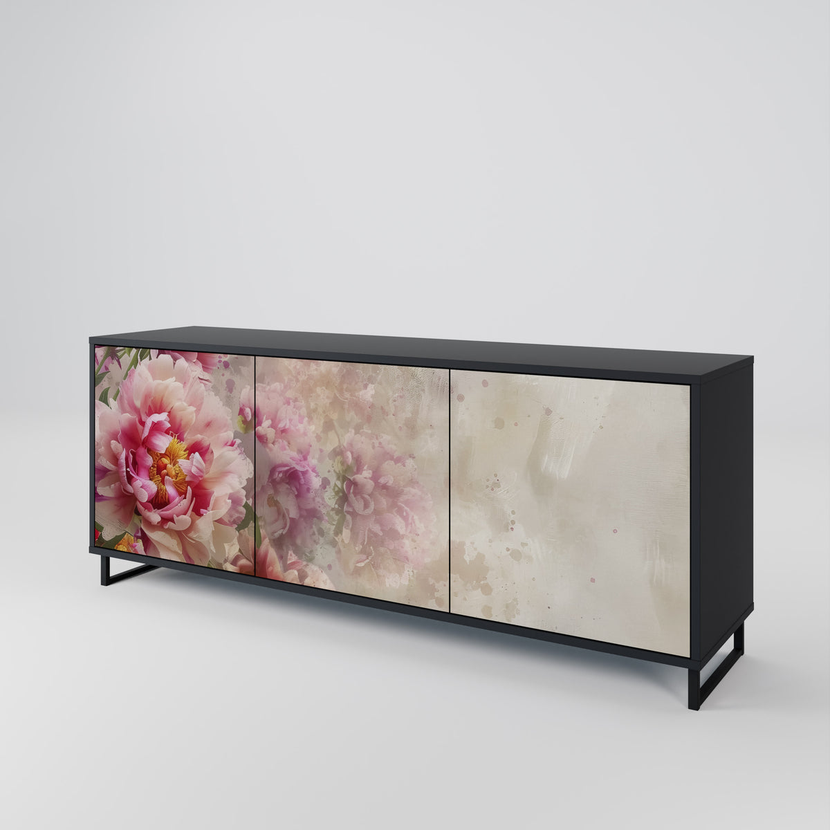 PEONY WHISPER Skänk med tre dörrar