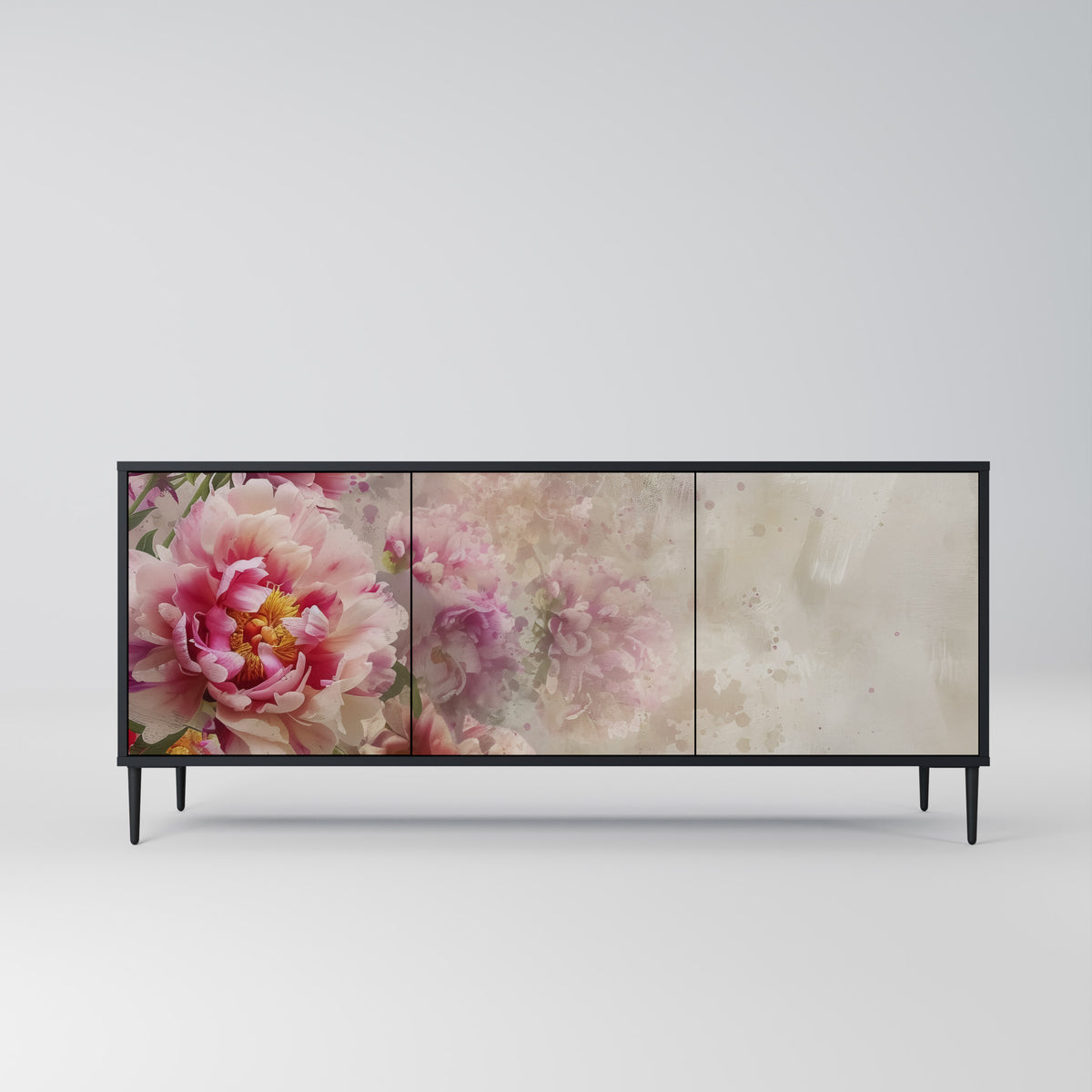 PEONY WHISPER Skänk med tre dörrar