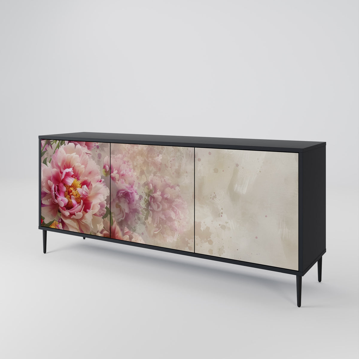 PEONY WHISPER Skänk med tre dörrar