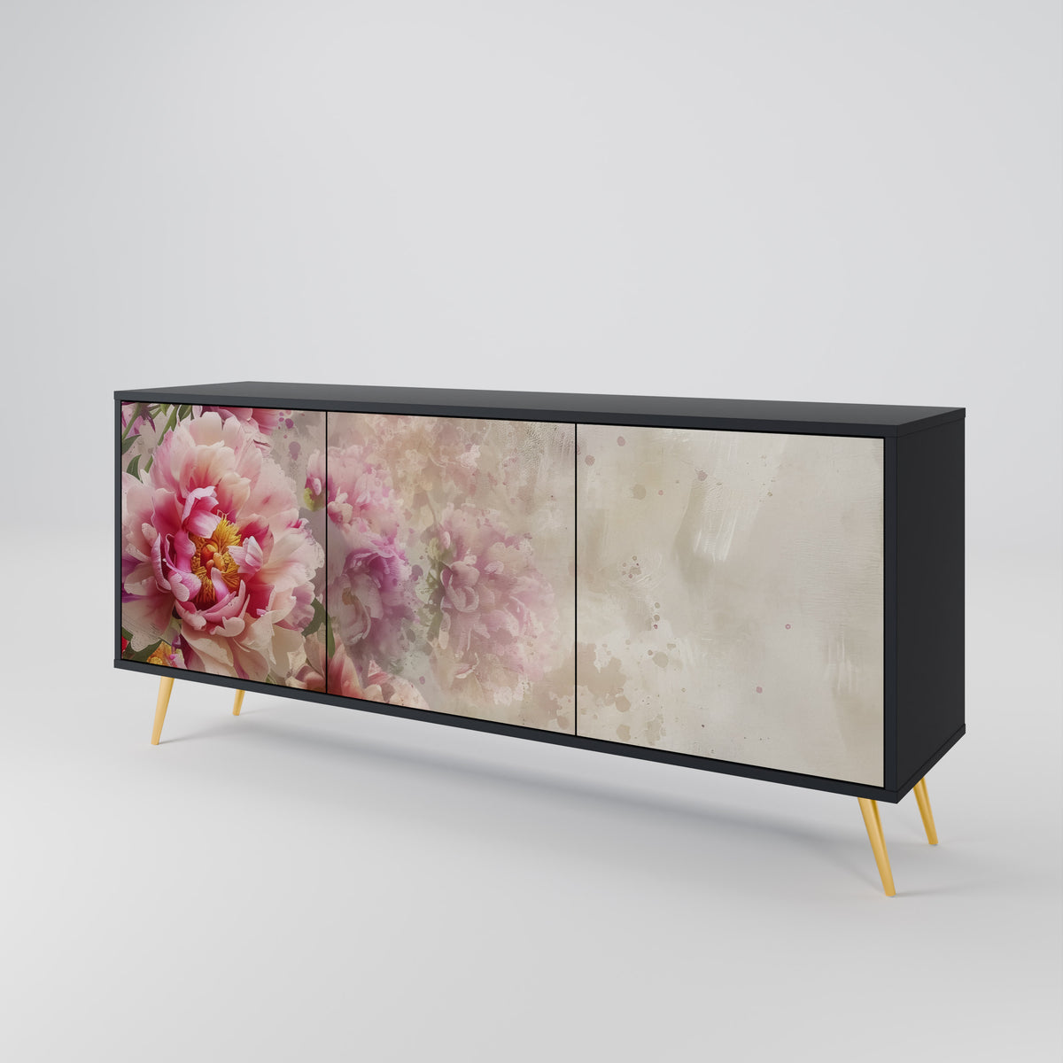 PEONY WHISPER Skänk med tre dörrar