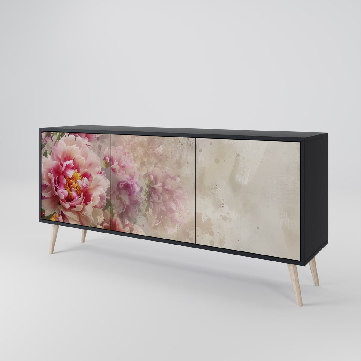 PEONY WHISPER Skänk med tre dörrar