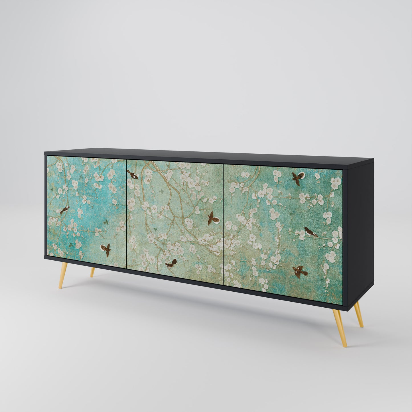 BLOOMING CHARM 3-Door Sideboard