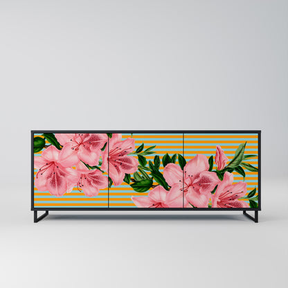 FRAGILE BEAUTY 3-Door Sideboard in Black Finish