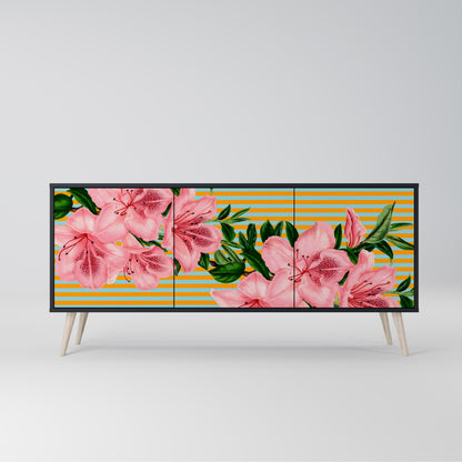 FRAGILE BEAUTY 3-Door Sideboard in Black Finish