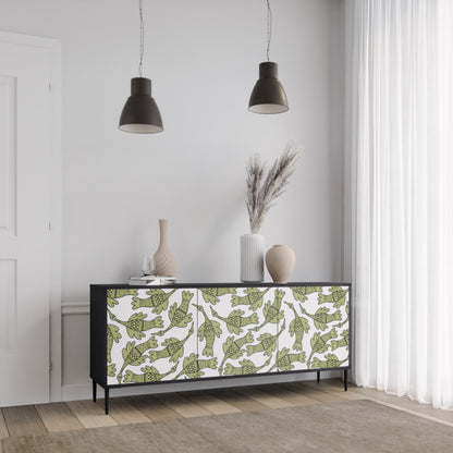 SEEDLING SONGBIRD 3-dörrars skänk i svart finish