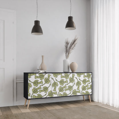 SEEDLING SONGBIRD 3-dörrars skänk i svart finish