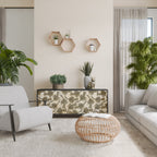 ALMONDINE SONGBIRD 3-Door Sideboard in Black Finish