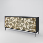ALMONDINE SONGBIRD 3-Door Sideboard in Black Finish