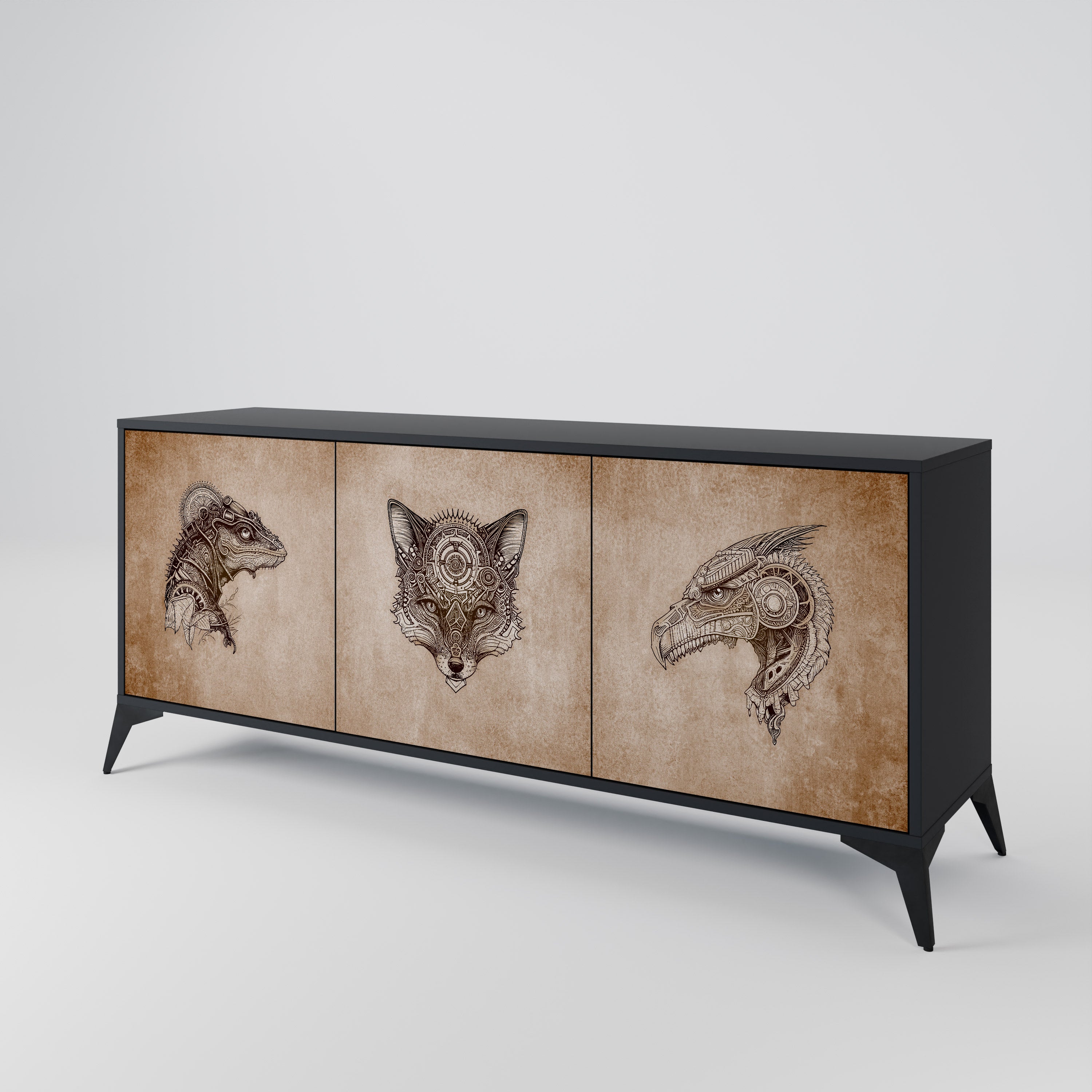 STEAMPUNK CLAN 3-Door Sideboard