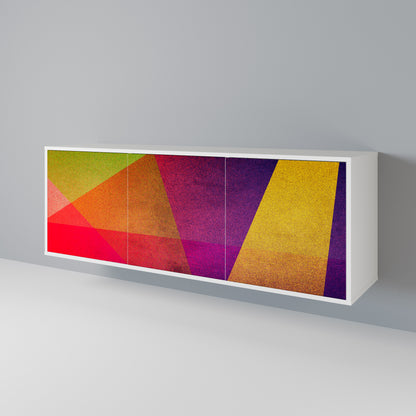 VIVID GEOMETRY Skänk med tre dörrar