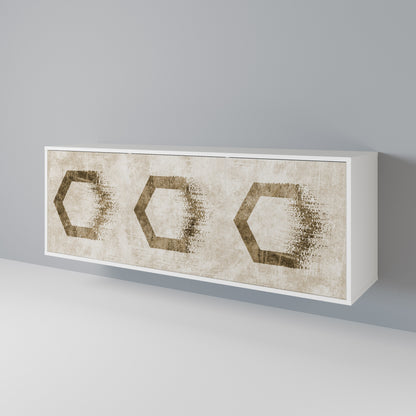 HEXAGONAL SHAPES 3-Door Sideboard