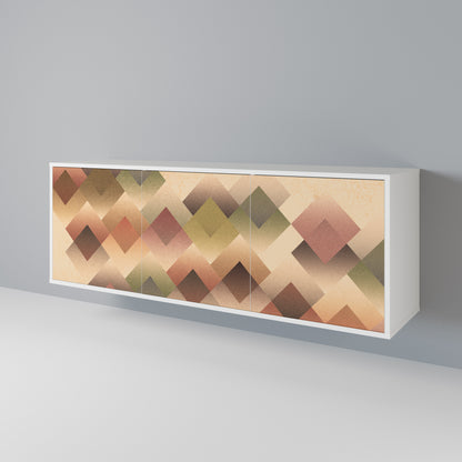 GEOMETRIC FUSION Skänk med tre dörrar