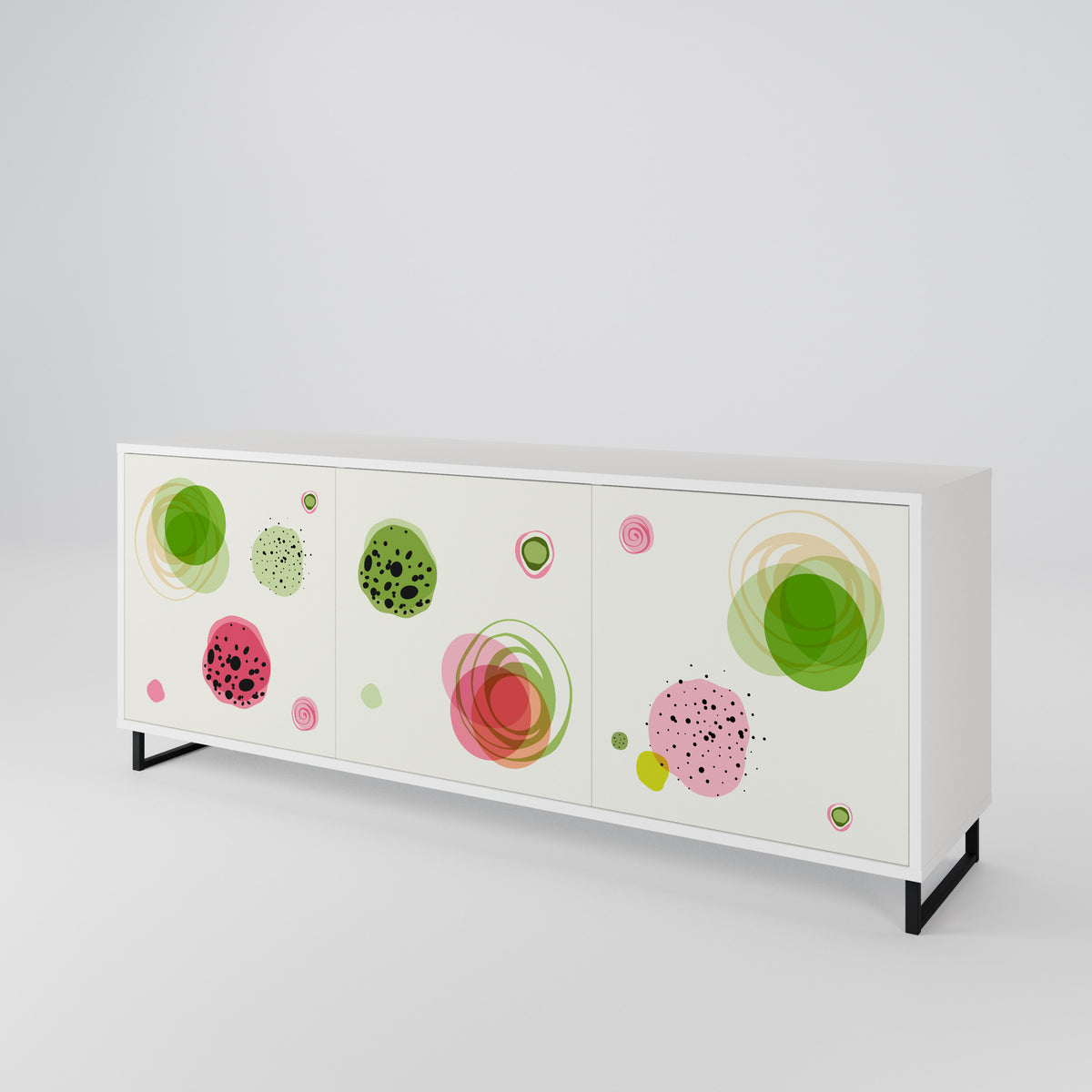 COLORFUL COSMOS Skänk med tre dörrar
