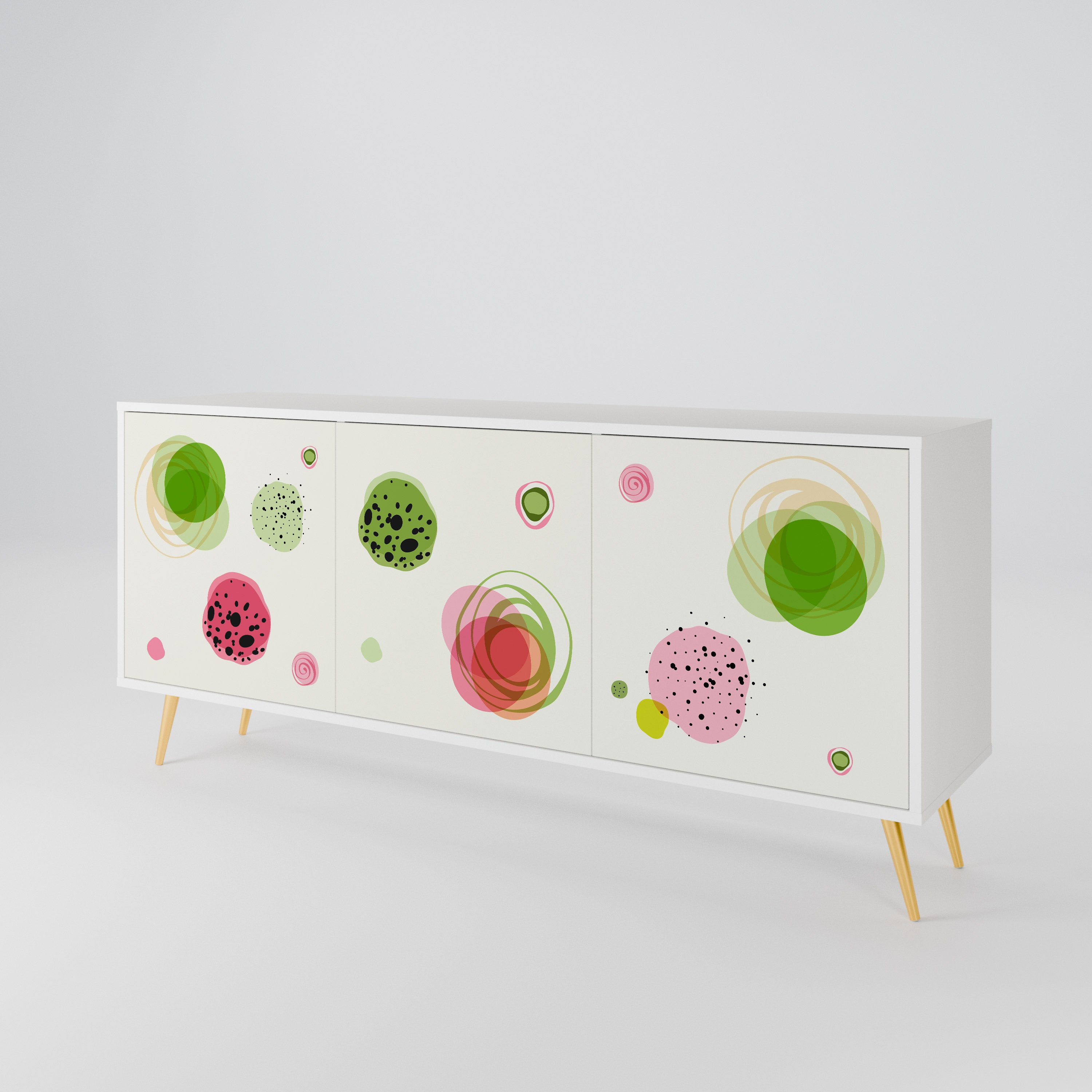 COLORFUL COSMOS 3-Door Sideboard