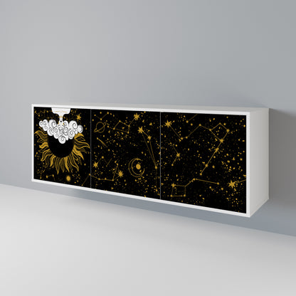STELLAR CONSTELLATIONS Skänk med tre dörrar