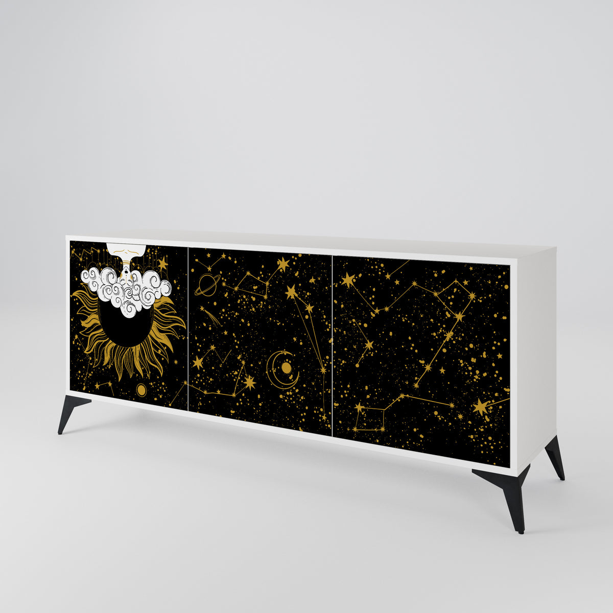 STELLAR CONSTELLATIONS Skänk med tre dörrar