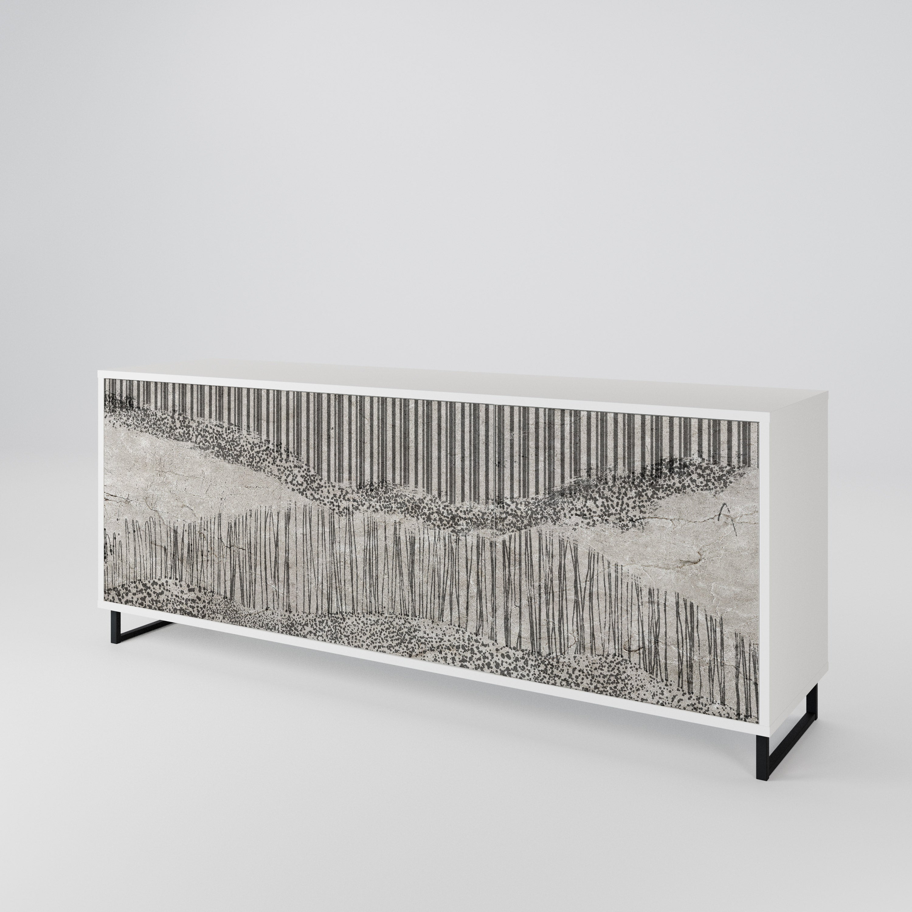 GRAIN LINES 3-Door Sideboard