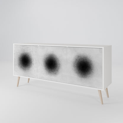 BLACK HOLE Skänk med tre dörrar