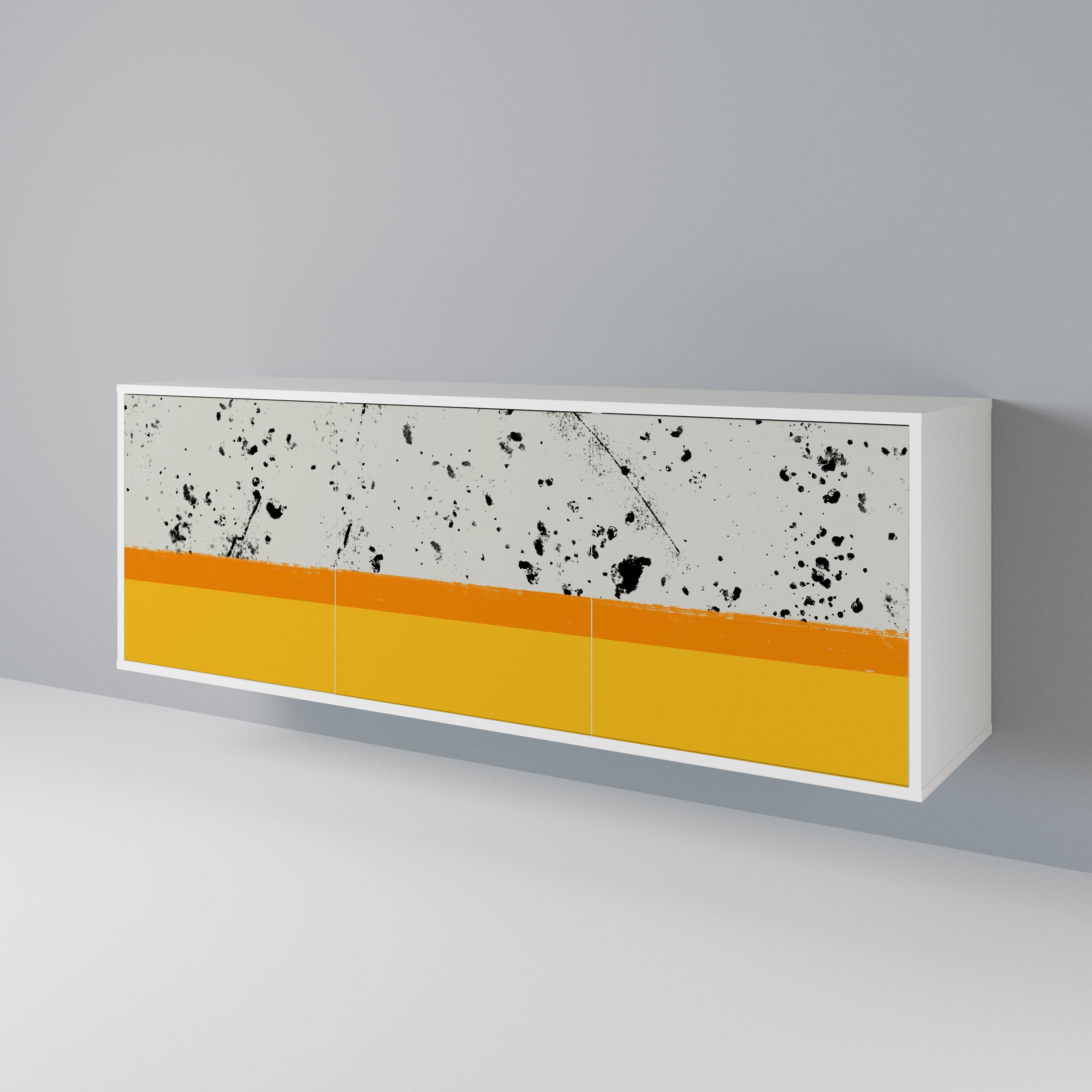 DYED BY ORANGE 3-Door Sideboard