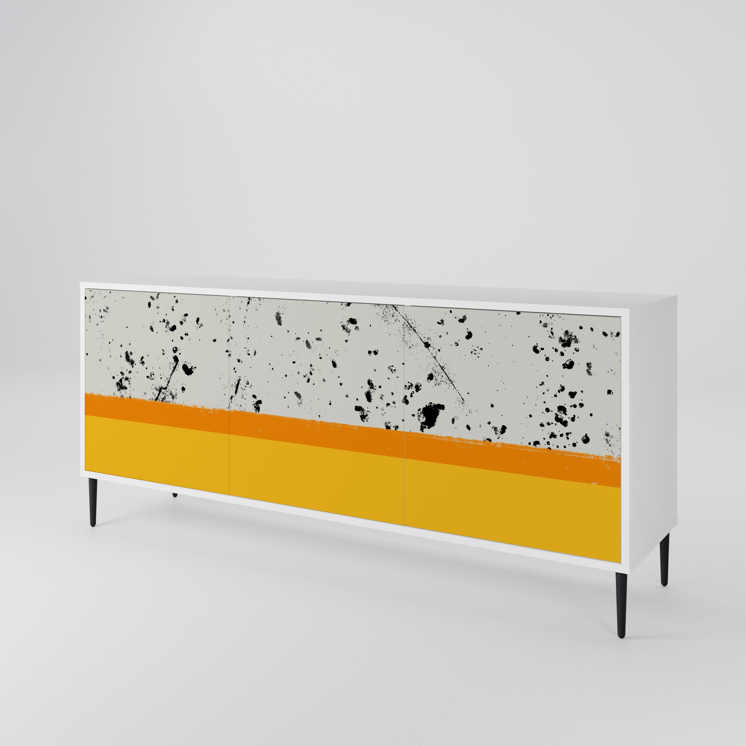 DYED BY ORANGE 3-Door Sideboard