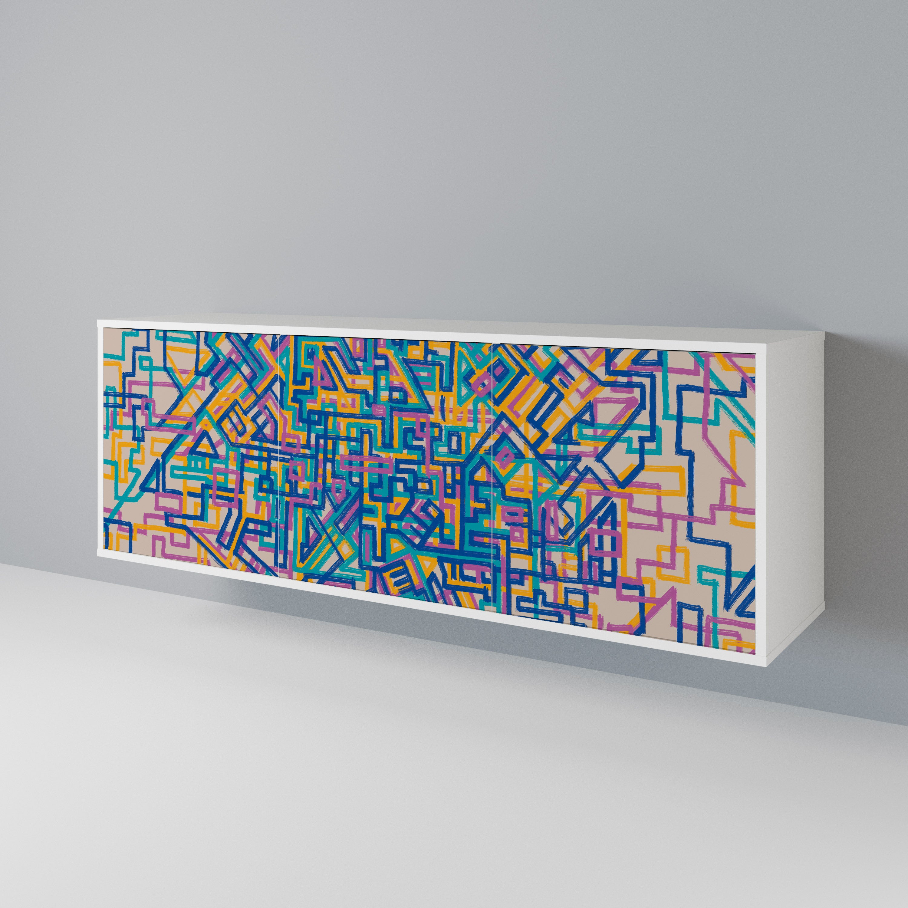 MEMORIES MAP 3-Door Sideboard