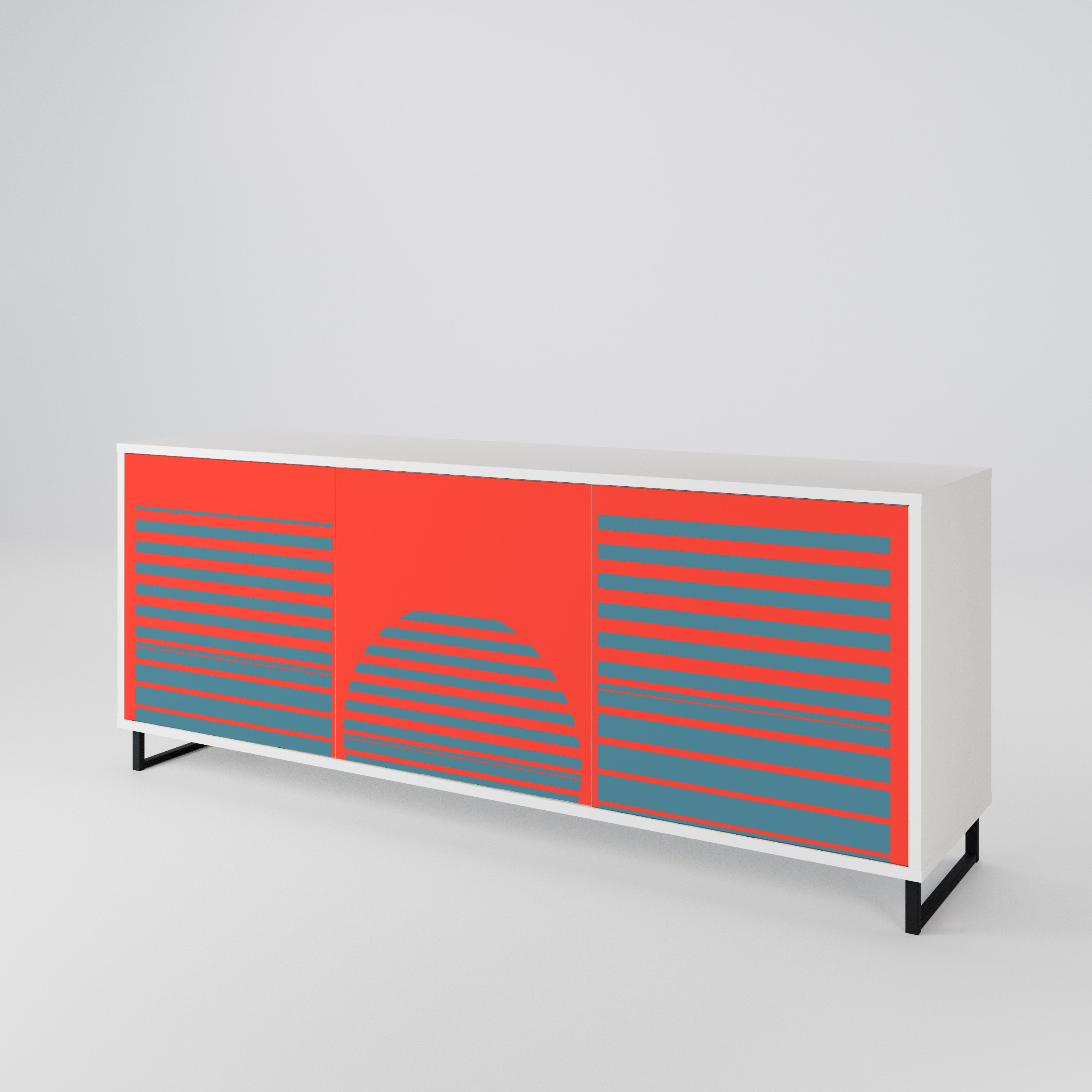 RISING GEOMETRY STARS 3-Door Sideboard