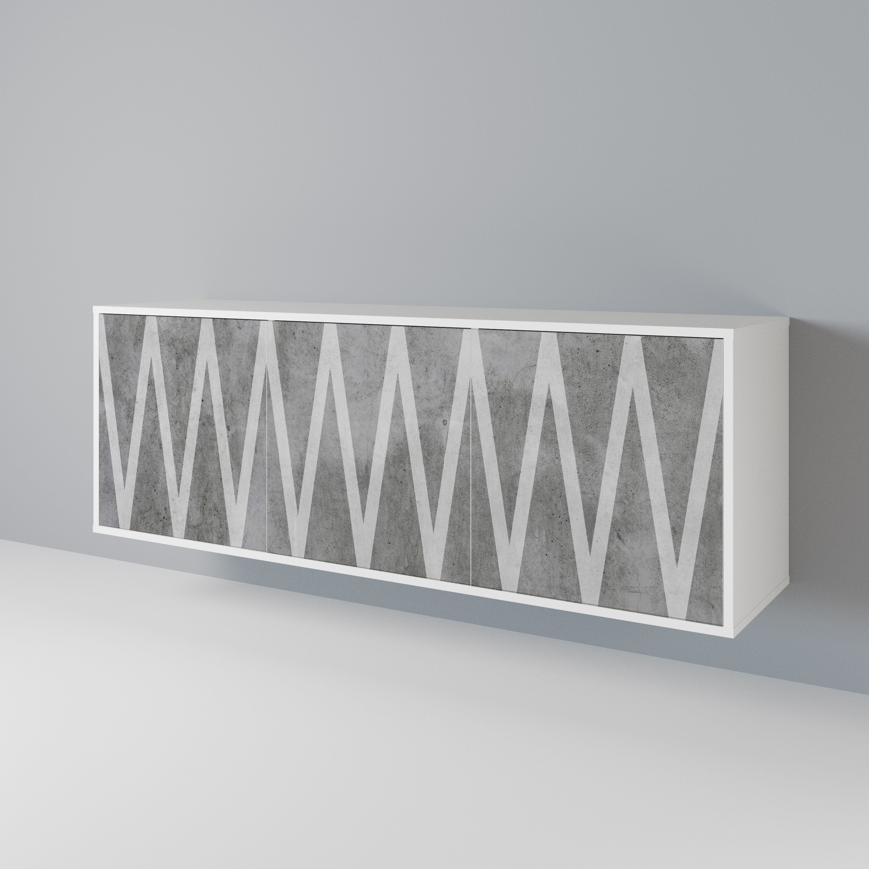 SOLID ZIG ZAG 3-Door Sideboard