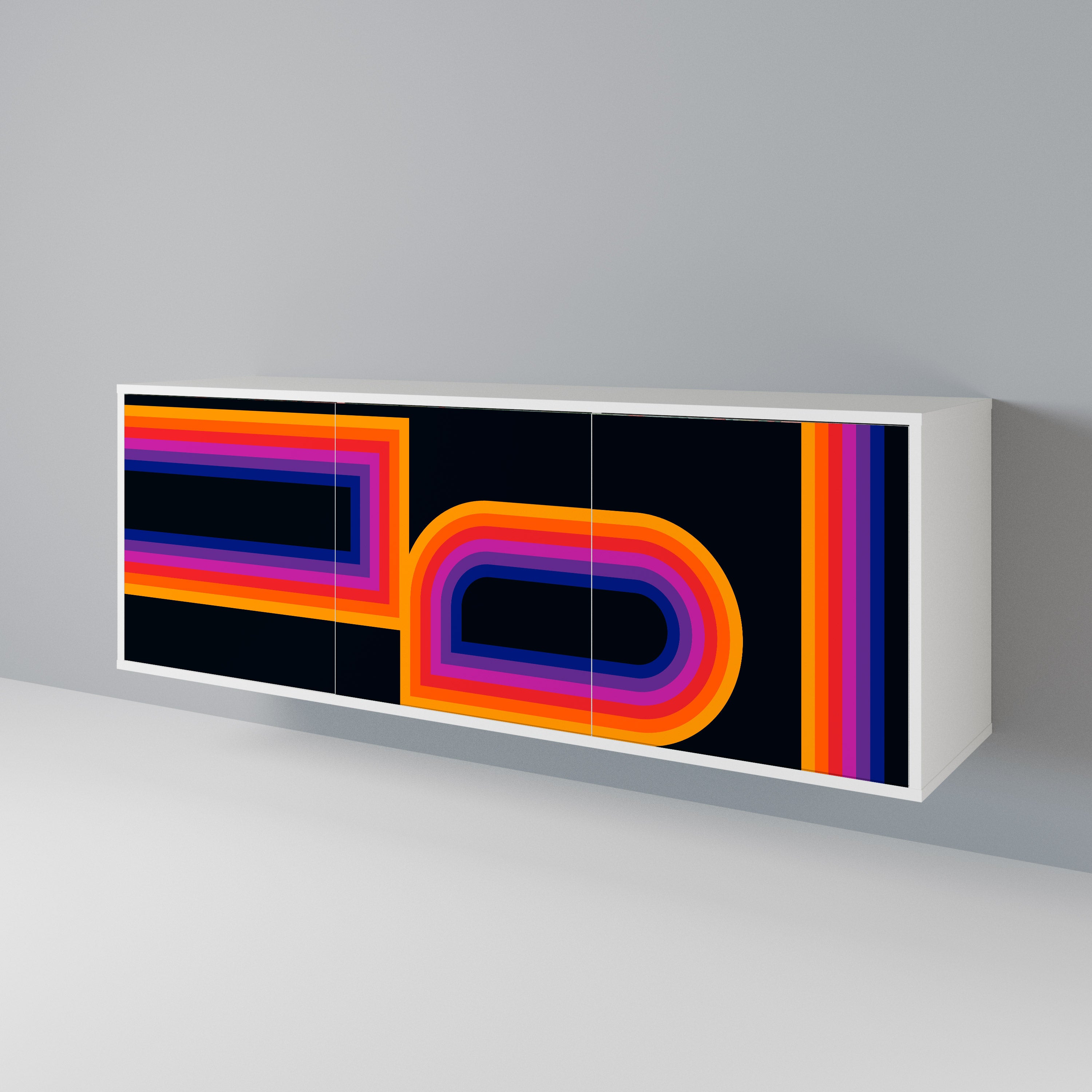 BLINDED BY THE LIGHTS 3-Door Sideboard