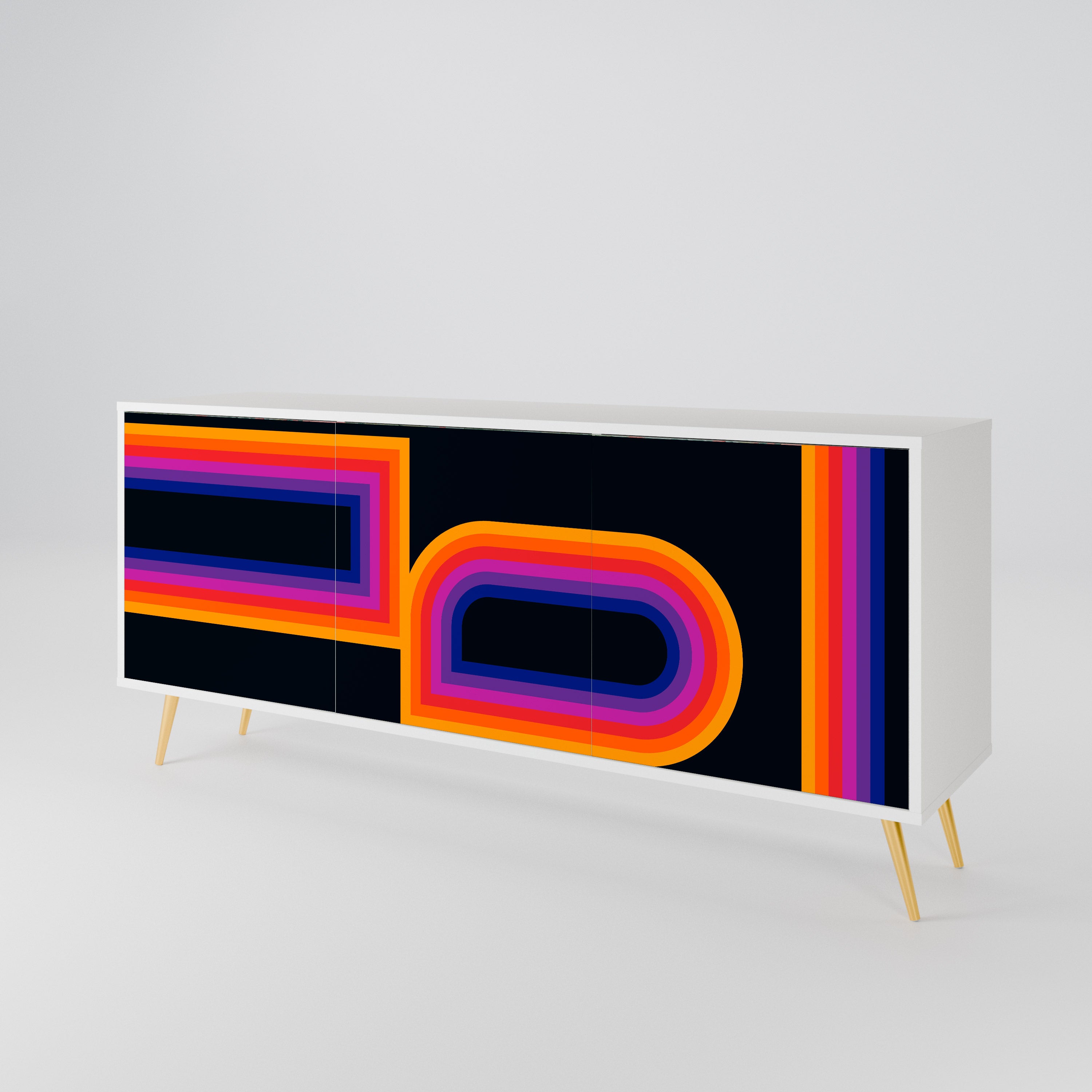 BLINDED BY THE LIGHTS 3-Door Sideboard