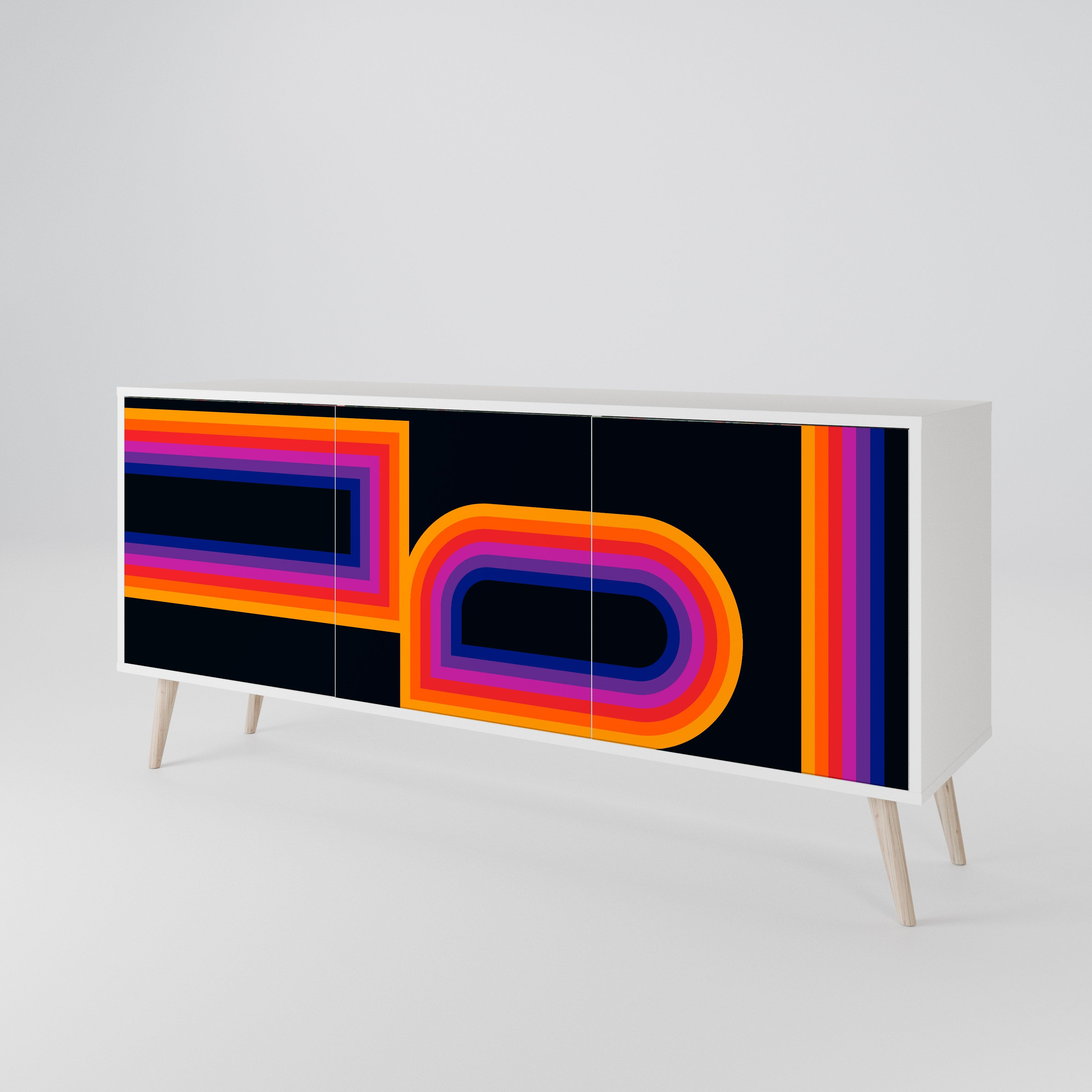BLINDED BY THE LIGHTS 3-Door Sideboard