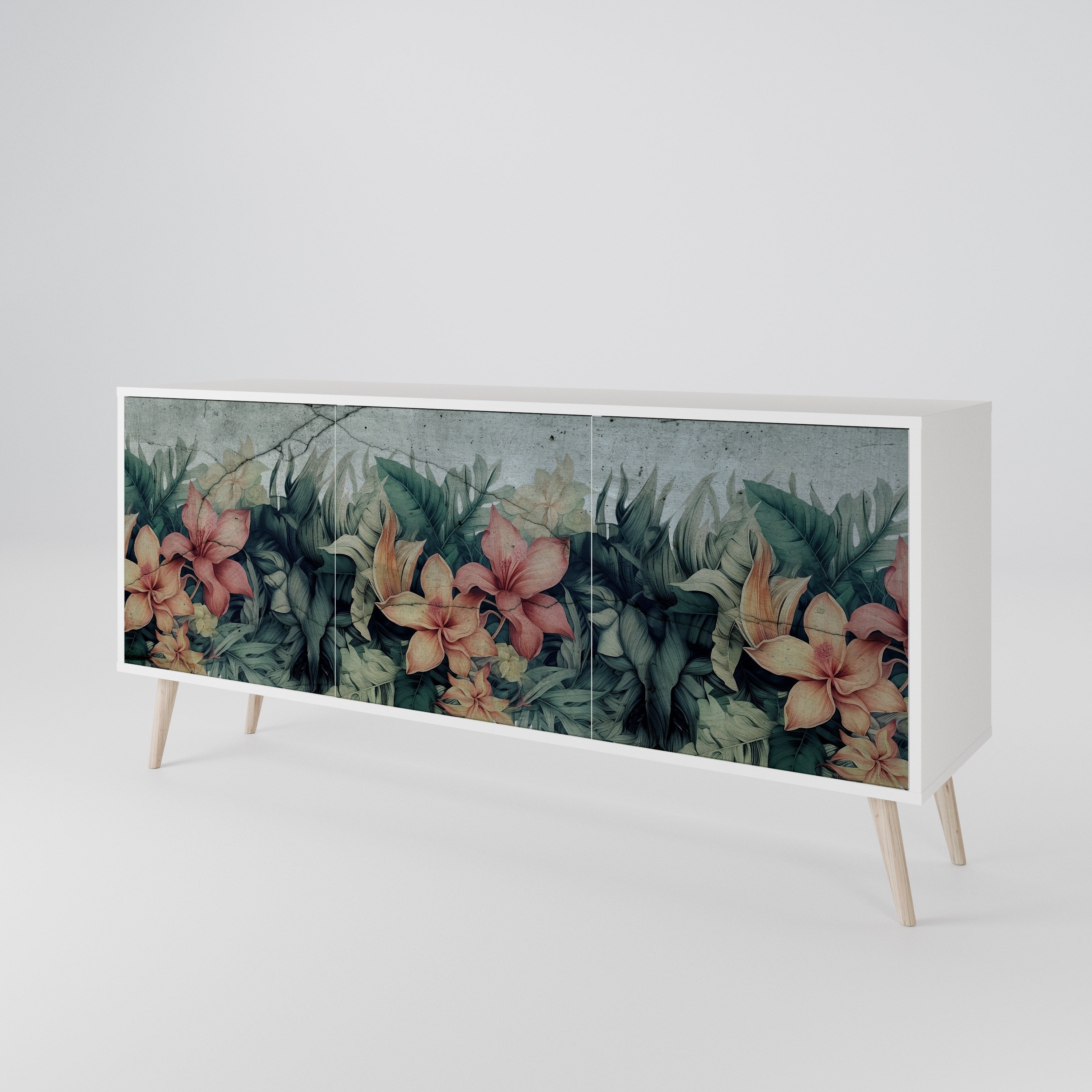 HEAVENLY BLOOM Skänk med tre dörrar