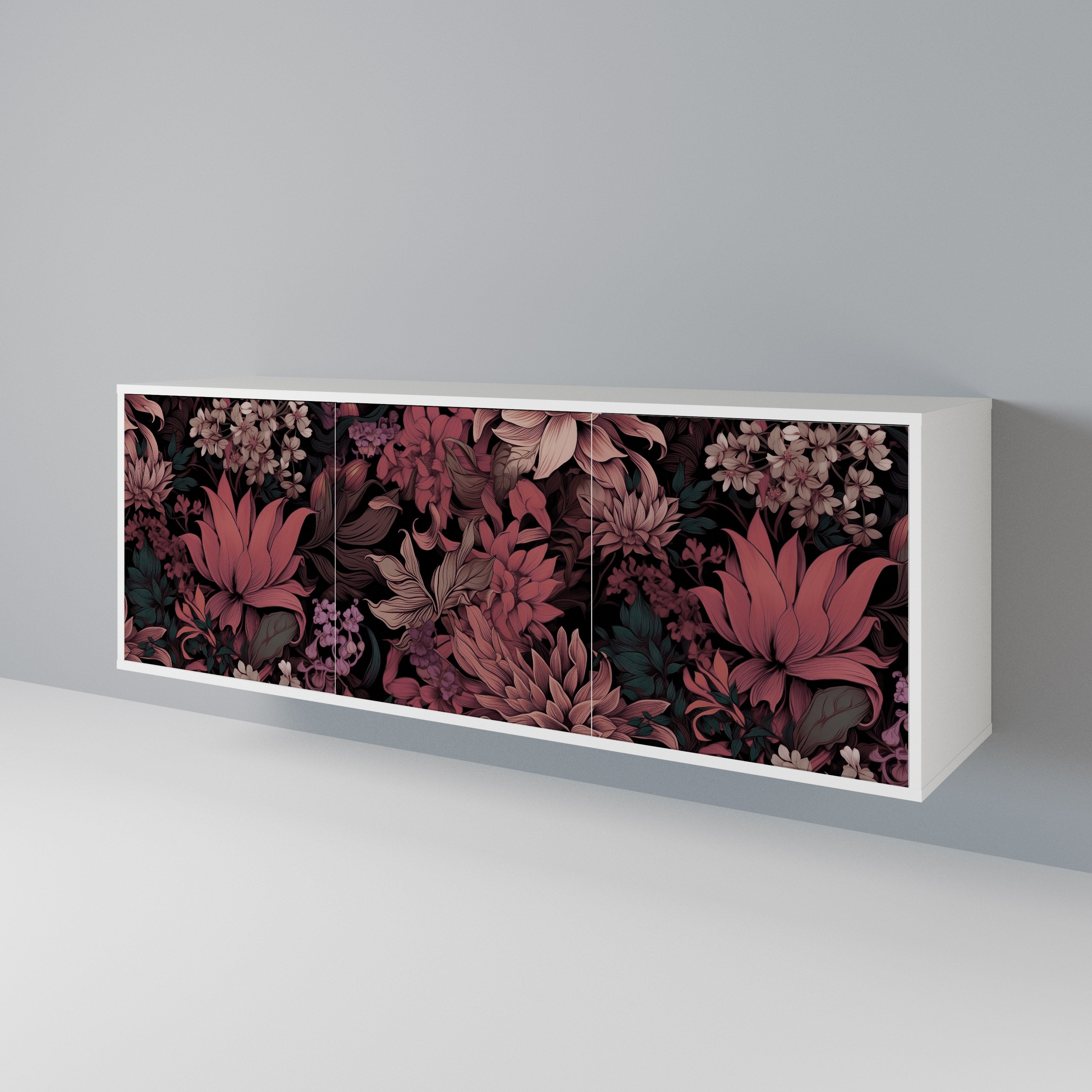 FLORAL WHISPER Skänk med tre dörrar
