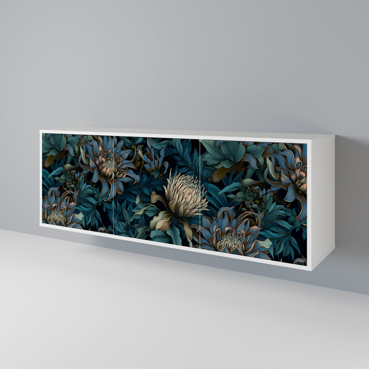TWILIGHT BLOOM 3-Door Sideboard