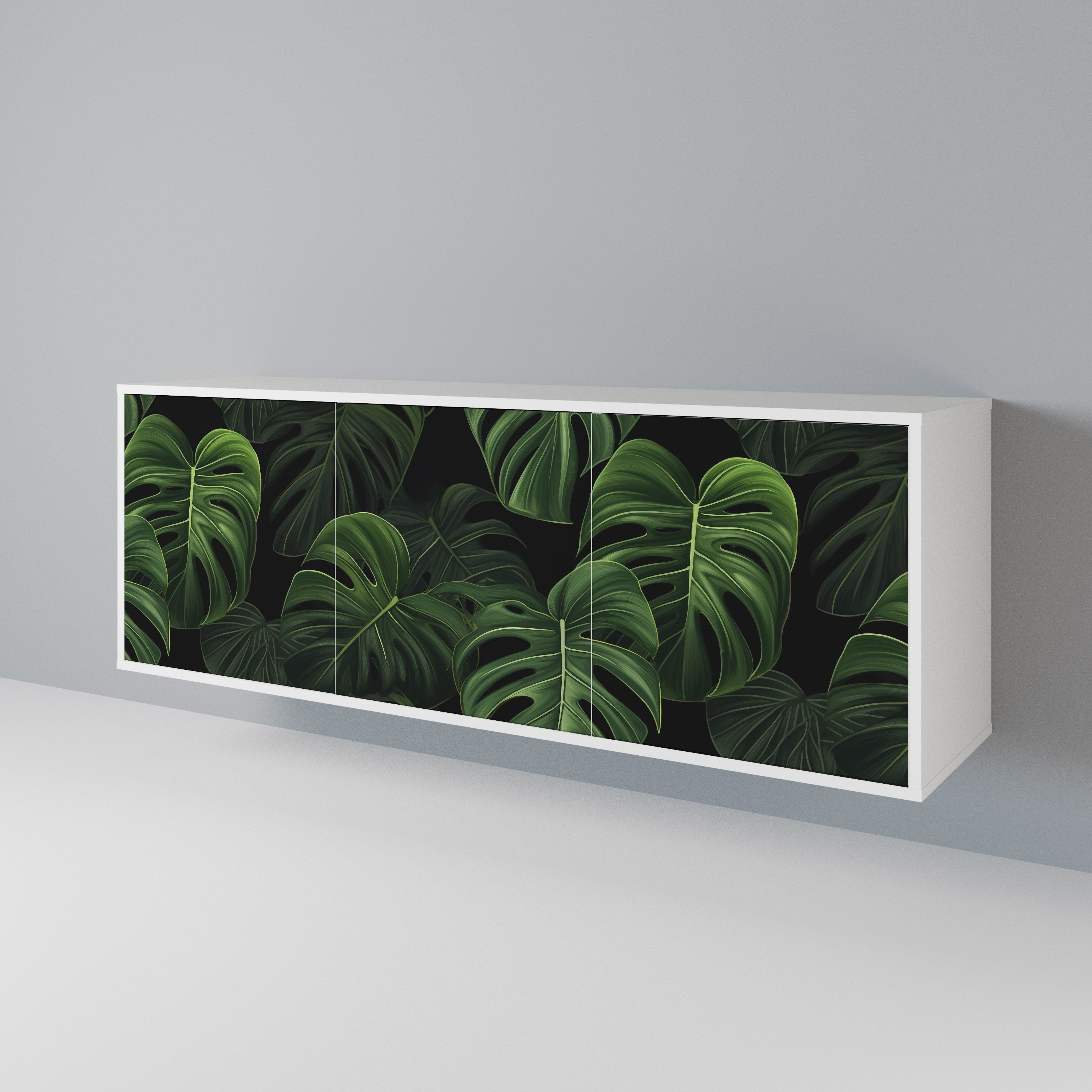 INFINITE MONSTERA Skänk med tre dörrar