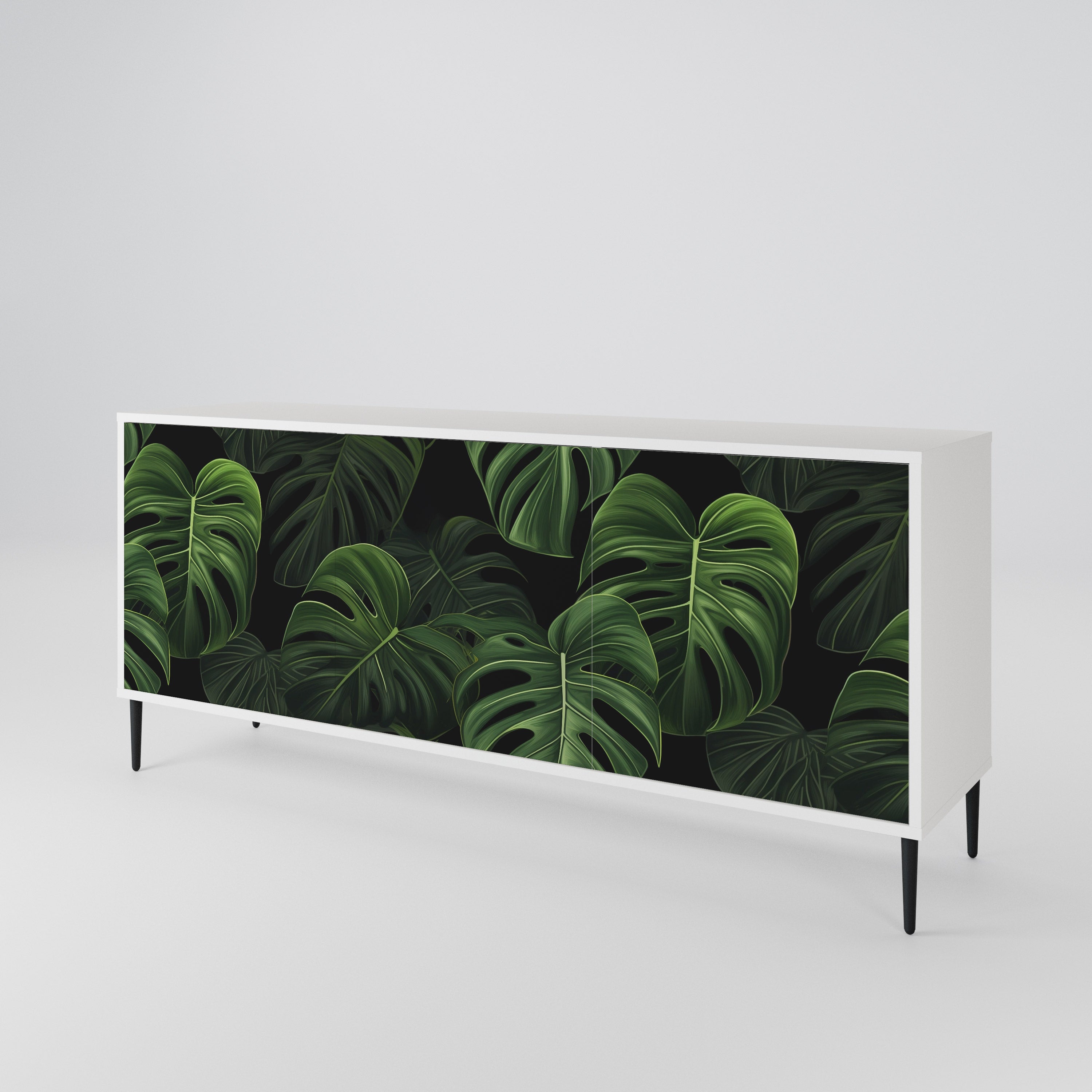 INFINITE MONSTERA Skänk med tre dörrar