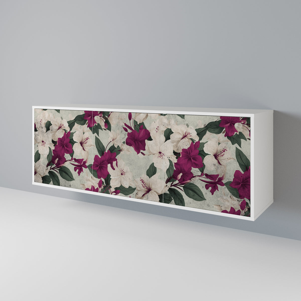FLOWERET DREAM Skänk med tre dörrar