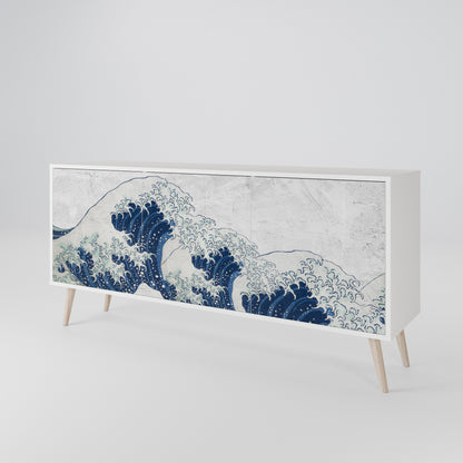 THE GREAT WAVE AT KANAGAWA Skänk med tre dörrar