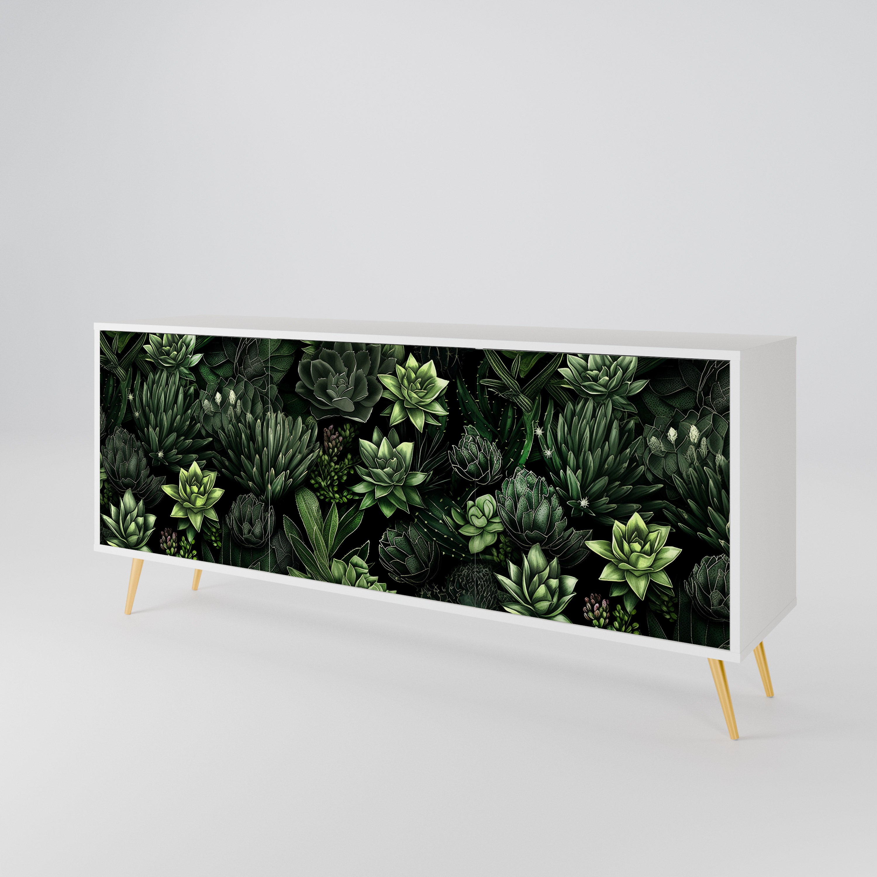 SUCCULENT JUNGLE 3-Door Sideboard