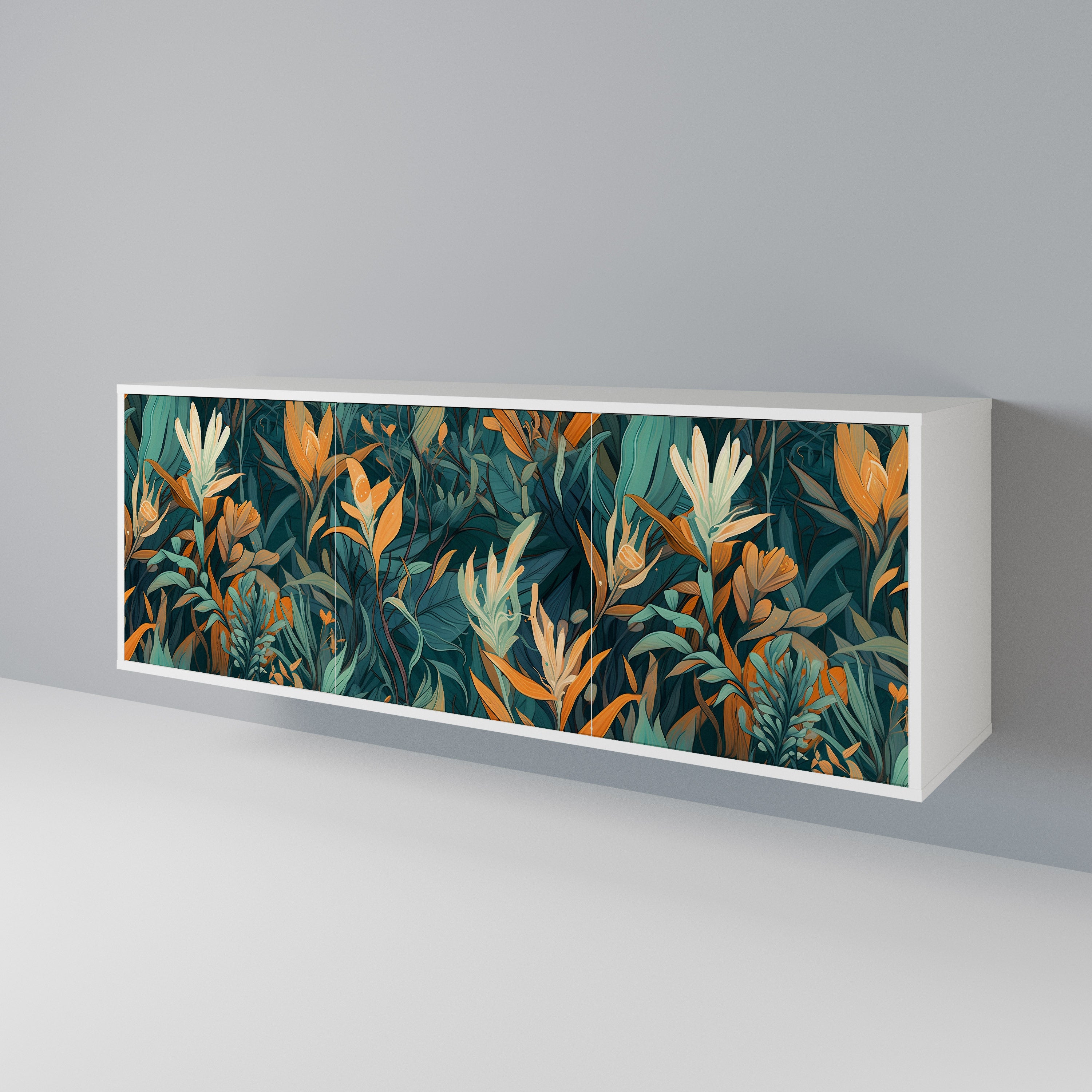 FLORAL SERENITY 3-Door Sideboard