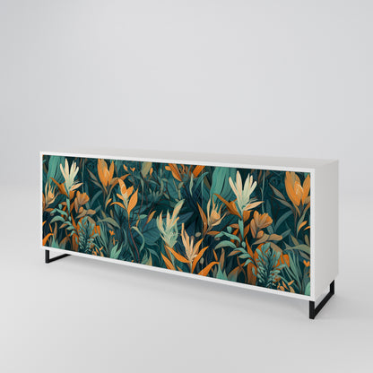 FLORAL SERENITY Skänk med tre dörrar