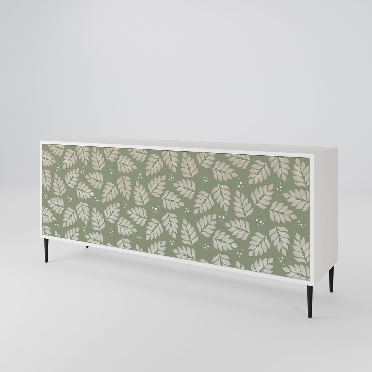 LEAVES ON GREEN 3-Door Sideboard