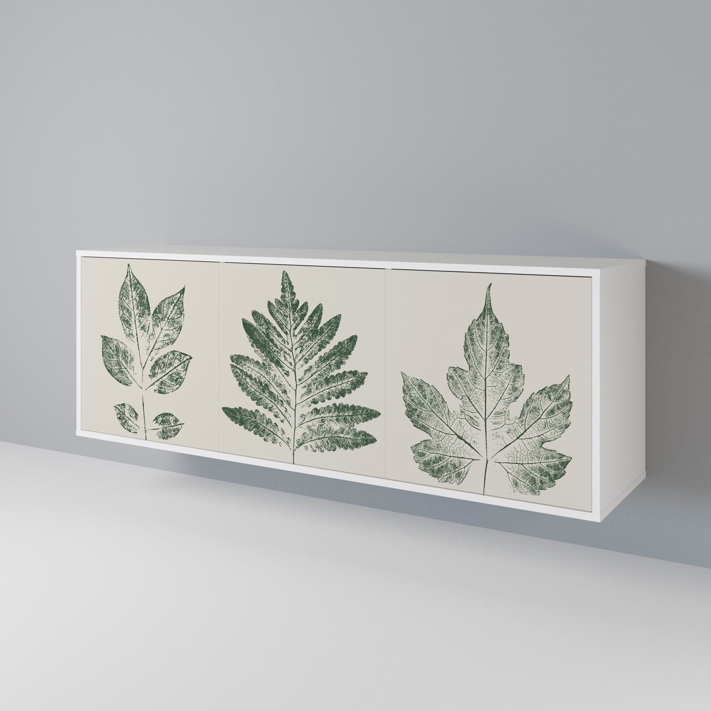 GREEN LEAFY STAMPS Skänk med tre dörrar