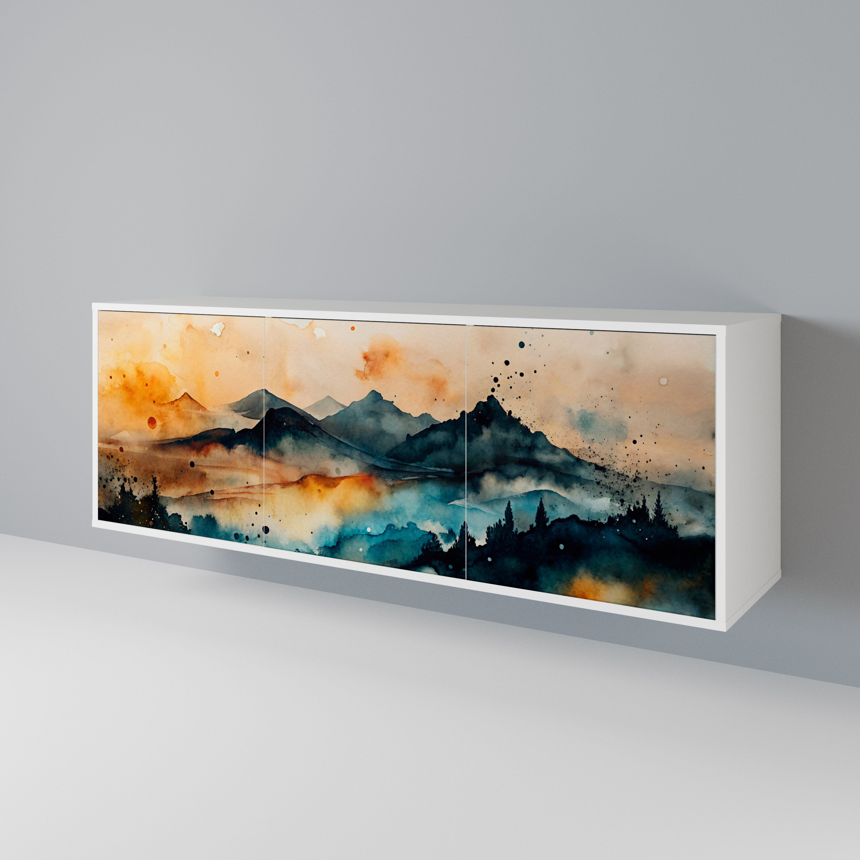 OMINOUS MOUNTAINS 3-Door Sideboard