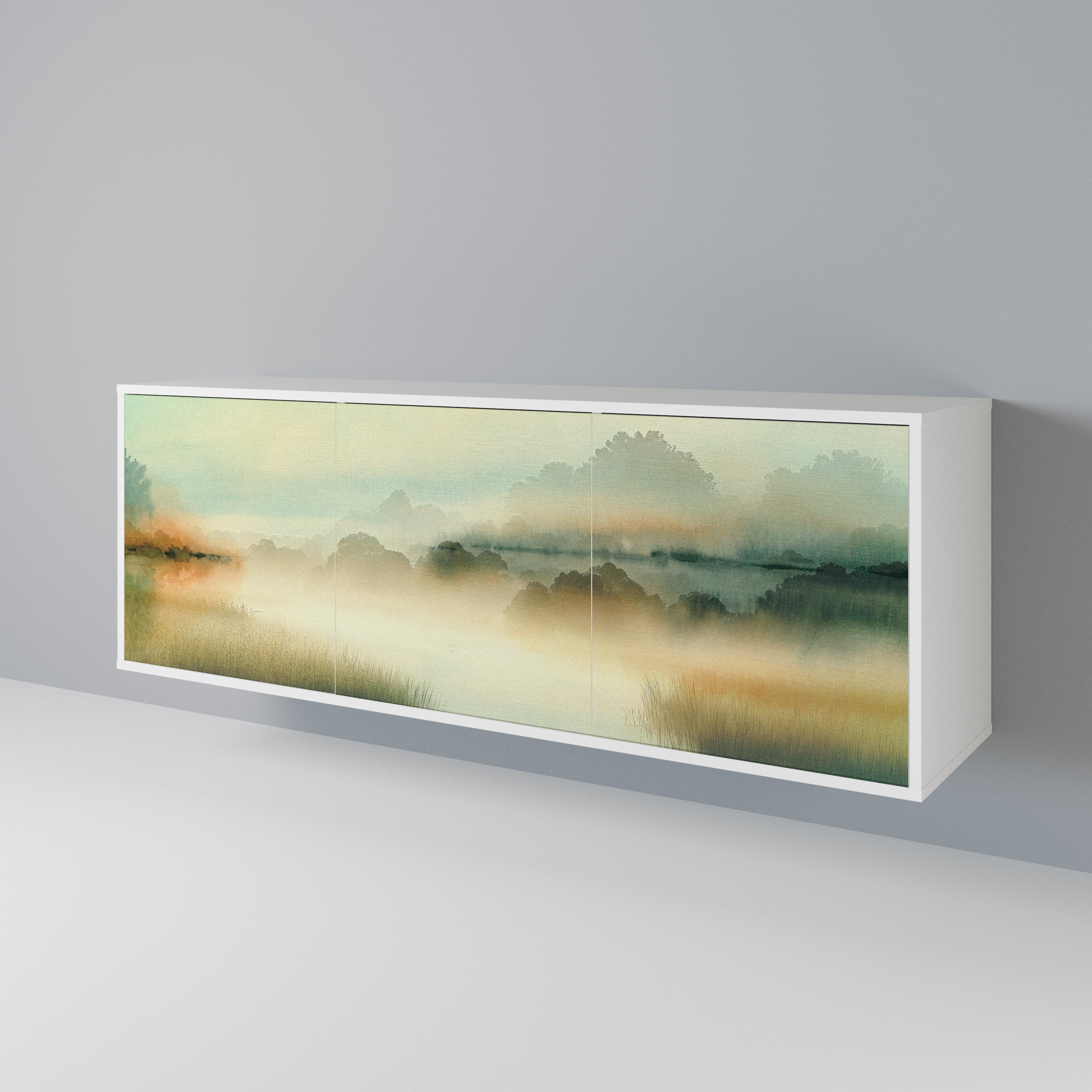 MORNING BY THE LAKE 3-Door Sideboard