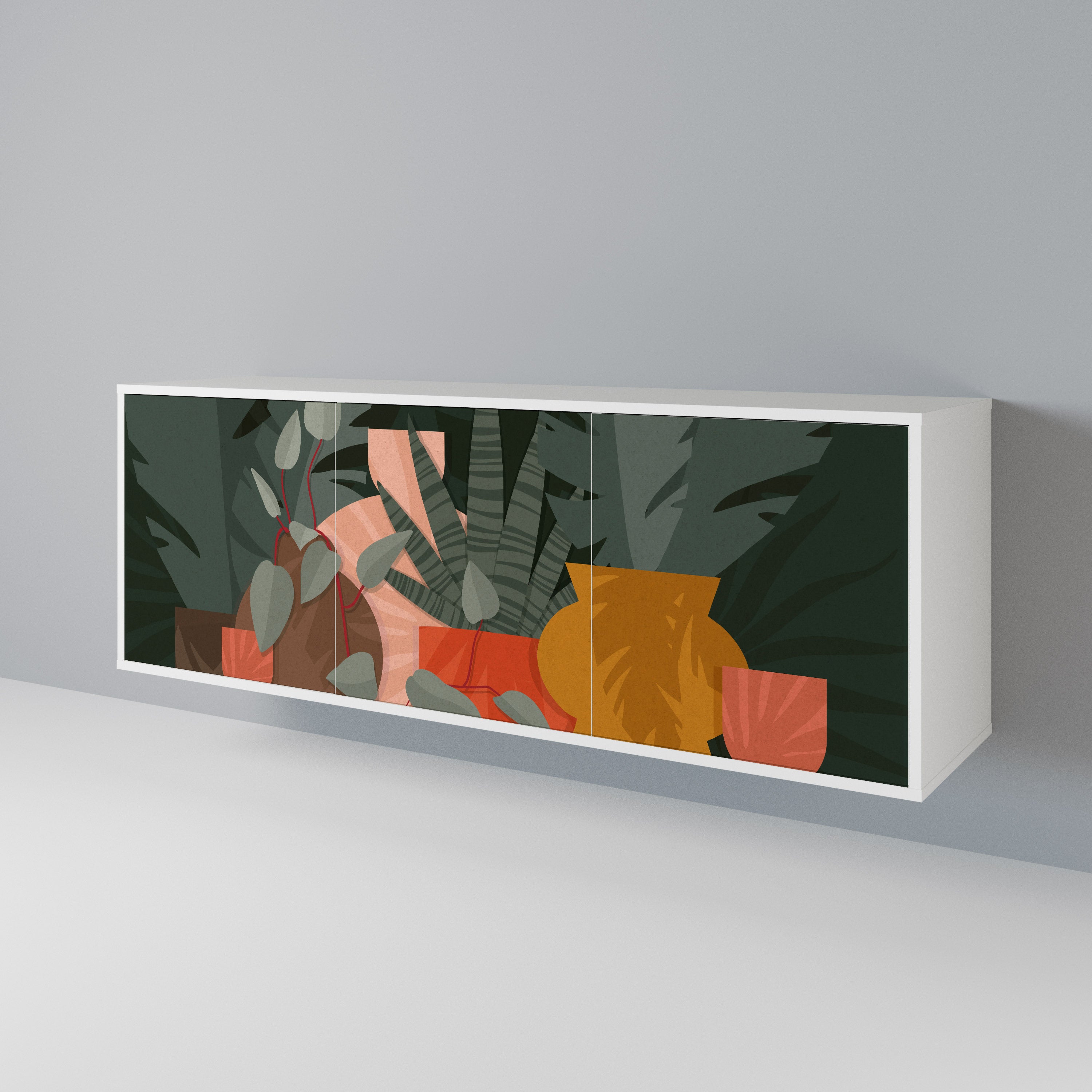 TROPICAL COMPOSITION 3-Door Sideboard