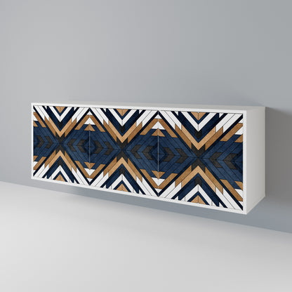 ARTFUL GEOMETRY Skänk med tre dörrar
